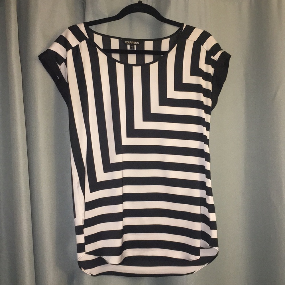 EXPRESS Silky Rolled Sleeve Tee